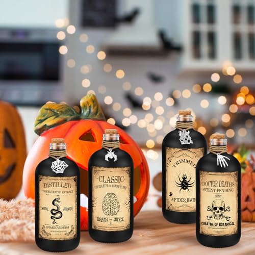 31 Pcs Halloween Potion Bottles Set with Cork (31 Count)