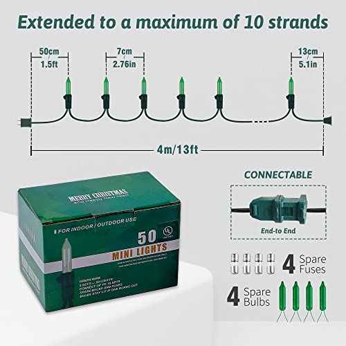 Green st Patrick's Day Mini Lights (13 Foot)