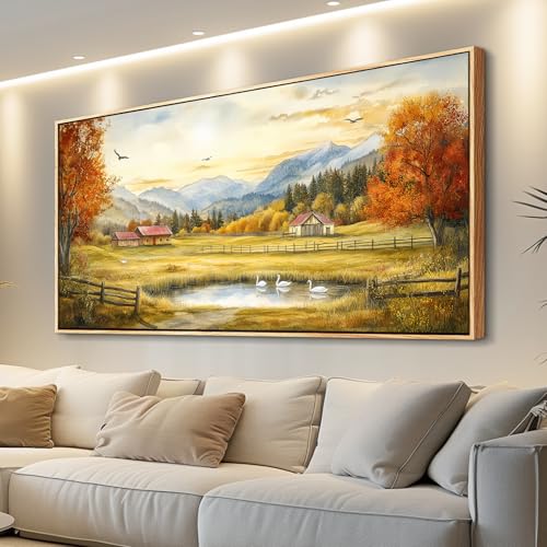 Large Canvas Wall Art For Living Room Wall Decor For Farmhouse Bedroom Office Decor Ink