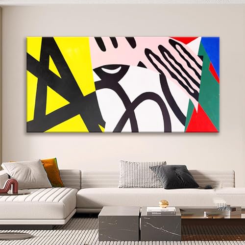 Large Abstract Wall Art For Living Room Prints Artwork 29x58 Inch