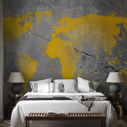 Premium Wall Mural World Map 157x110 in (8 Count)