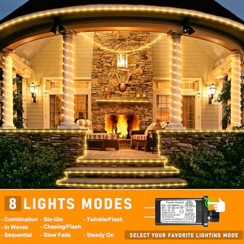 164FT 500 LED Rope Lights for Outside