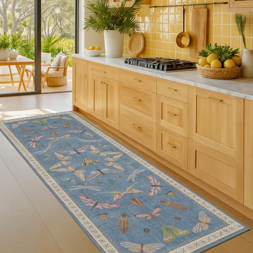Boho Non Slip Kitchen Rug Runner (10 Sq Ft)