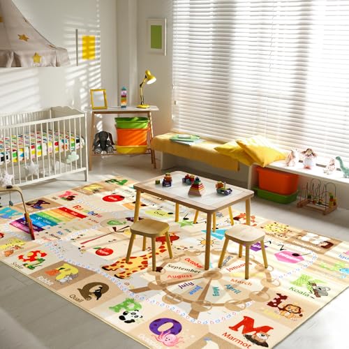 BENRON 3x5 Playroom Rug for Kids Washable
