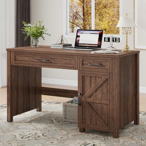 Farmhouse 47" Executive Desk with Storage Cabinet