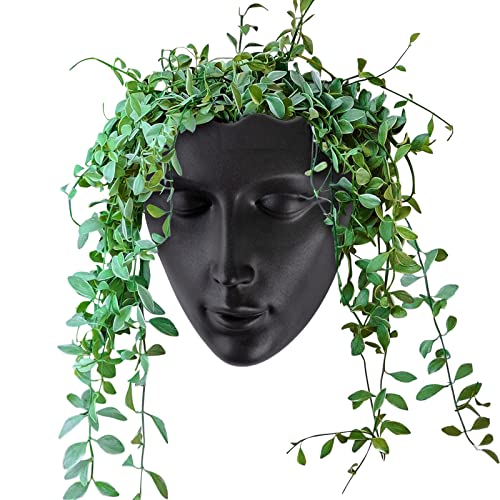 6.7" Tall Hanging Planter Wall Flower Pot for Garden Balcony Indoor or Outdoor