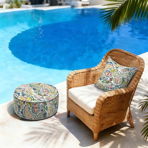 Inflatable Stool Ottoman Footrest with Handle
