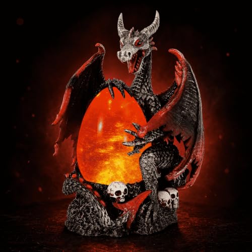 Fire Dragon Snow Globe with Glitter