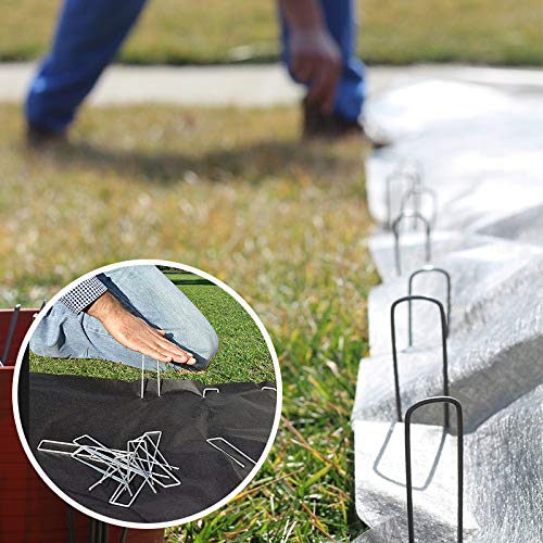 6 Inch Garden Stakes Galvanized Landscape Staples