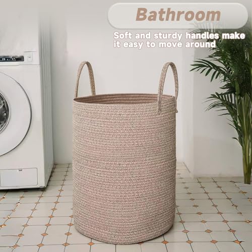 100L Cotton Rope Laundry Basket Hamper
