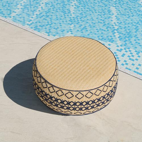 Outdoor Inflatable Ottoman with Air Pump