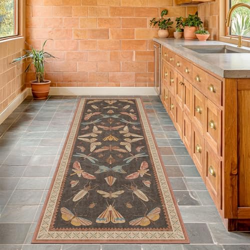 Washable Brown Runner Rug 2x7 (14 Sq Ft)