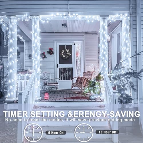 197FT 600 LED Christmas Lights Outdoor