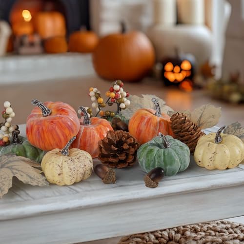 25 PCS Pumpkin Decor Set (25 Count)