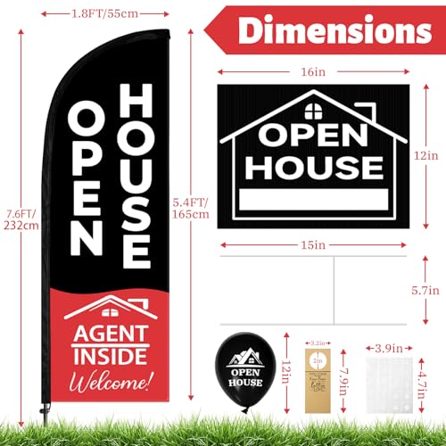 44 Pcs Open House Signs for Real Estate (44 Count)