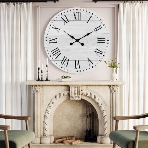 Large Wall Clock with Roman Numeral