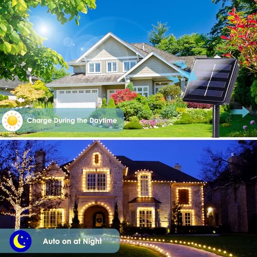 Solar String Lights Outdoor (144 Foot)