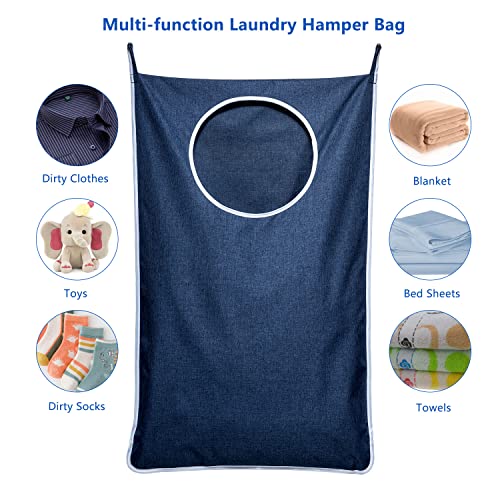 2 Pack Large Hanging Laundry Hamper Bag (2 Count)