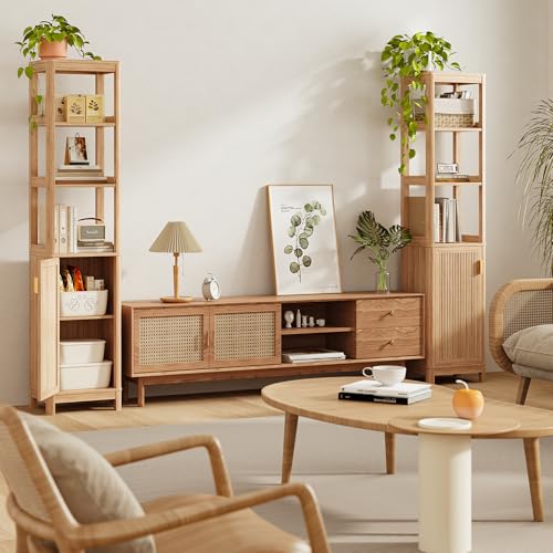 68'' Tall Narrow Storage Cabinet with Adjustable Shelf and Door