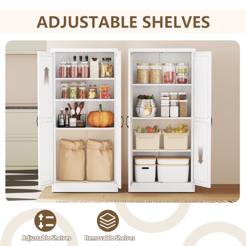 White Metal Storage Cabinet
