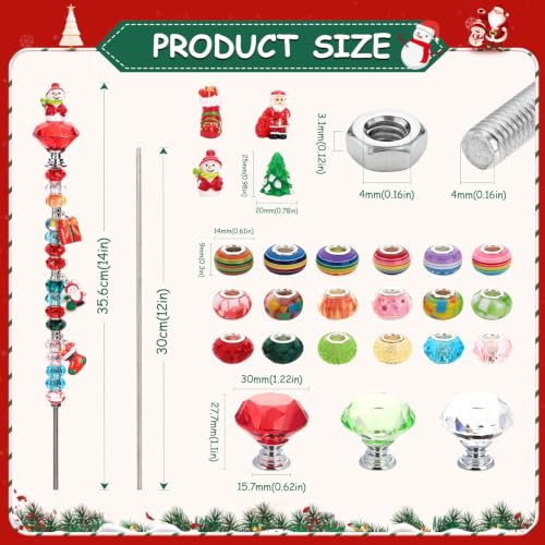 110 Pcs Beaded Garden Stake Fairy Wand for Christmas Decoration (110 Count)