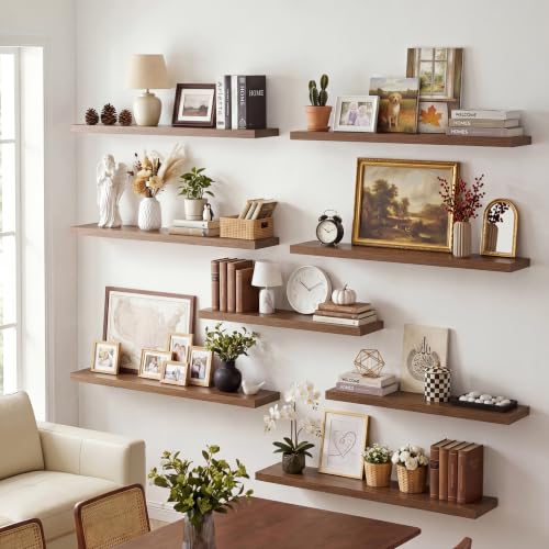 10x10 Inches Floating Shelves Wall Mounted Set of 2 (2 Count)