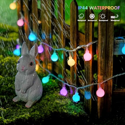 33 ft 100 LED Connectable Globe Easter Lights String Indoor