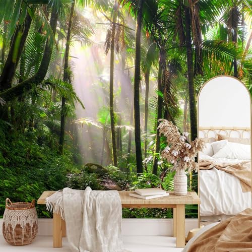 Tropical Forest Peel and Stick Wallpaper Landscape Trees Mural