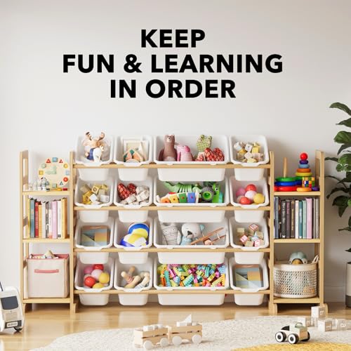Toy Storage Organizer with 6 Shelves and 16 Bins (6 Count)