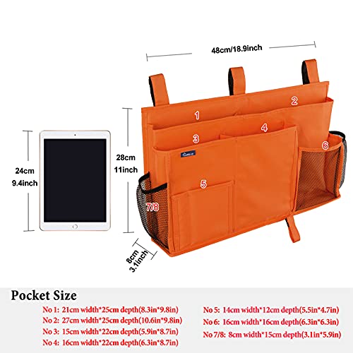 Caddy Hanging Organizer Bedside Storage Bag for Bunk and Hospital Beds