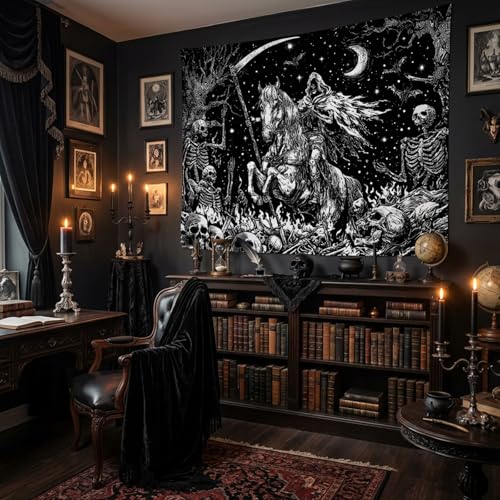 Gothic Skeleton Tapestry