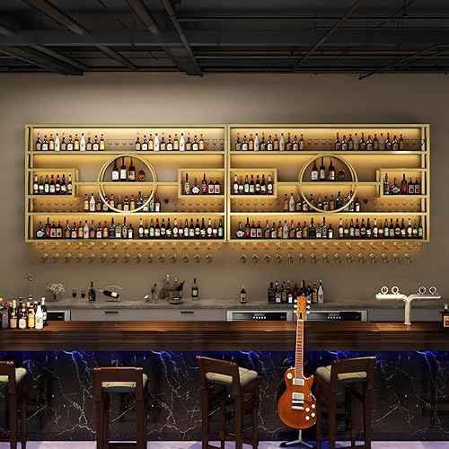126in Large Wall Mounted Wine Rack