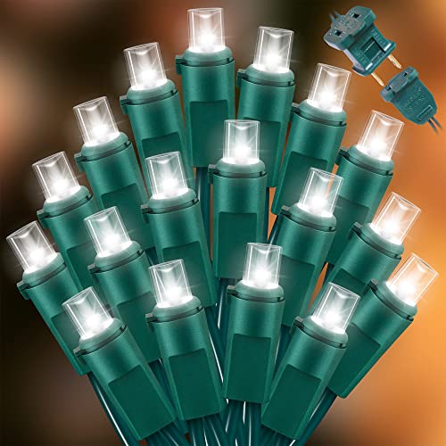 100LED Cool White Christmas String Lights Outdoor (100 Count)
