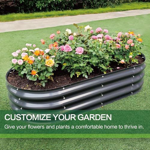 Gardmax 2 Pack Galvanized Raised Garden Bed