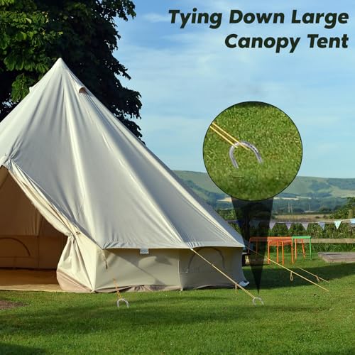 12 inches Tent Stakes Heavy Duty 12 (12 Count)
