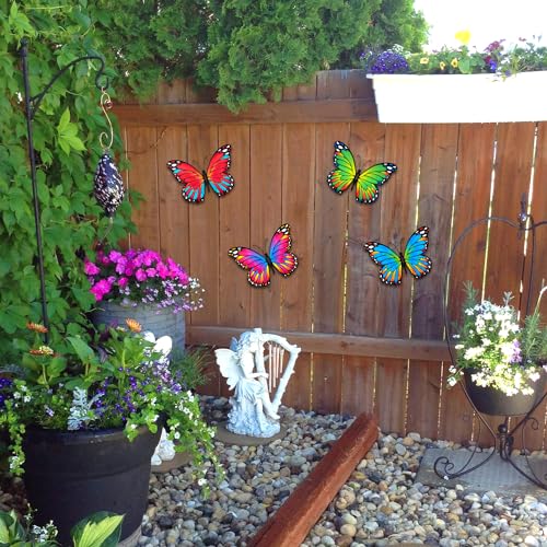 Metal Butterfly Wall Decor (4 Count)