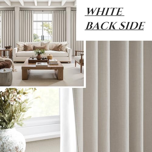 Bedroom Blackout Curtains 63 Inches (2 Count)