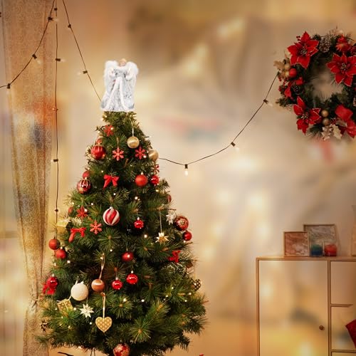 GENMOUS Angel Christmas Tree Topper
