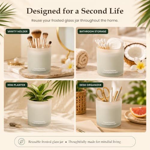 Tropical Getaway Coconut & Grapefruit Scented Candle (14 Ounce)