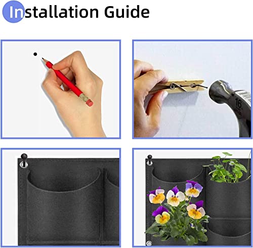 72 Pockets Hanging Planter Bags (72 Count)