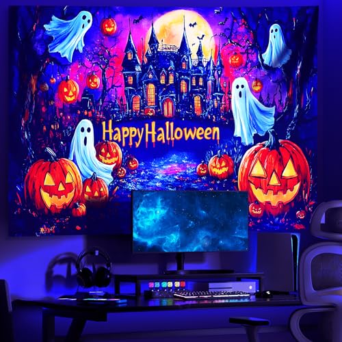 UV Reactive Halloween Tapestry