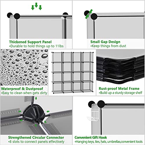 16 Cube Storage Organizer Cube Shelves Units Storage Cubes