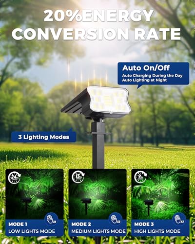Solar Lights Outdoor Waterproof IP67 (4 Count)