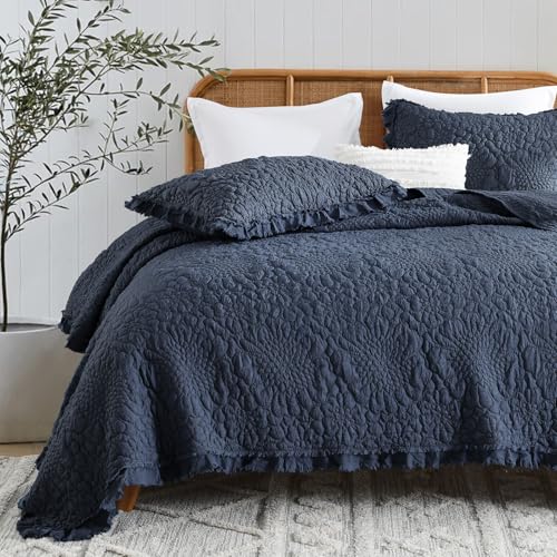 Shabby Chic Ruffled Quilt Queen Size