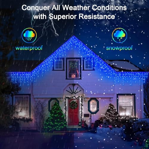66FT 670 LED Christmas Lights 148 Ice Drops