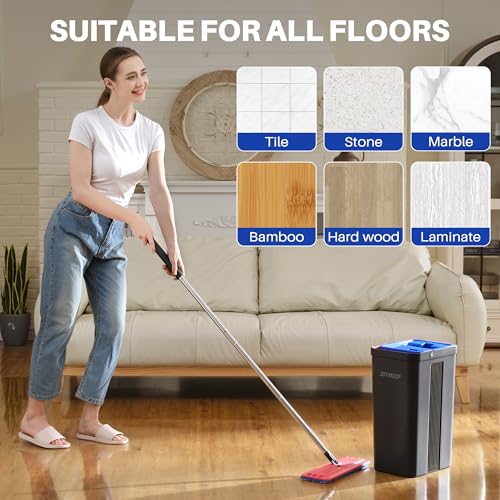 Replacement Mop Pads for Flat Mop Bucket System (4 Count)