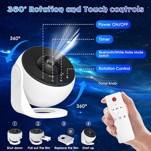 Galaxy Projector for Bedroom Pro Version (13 Count)