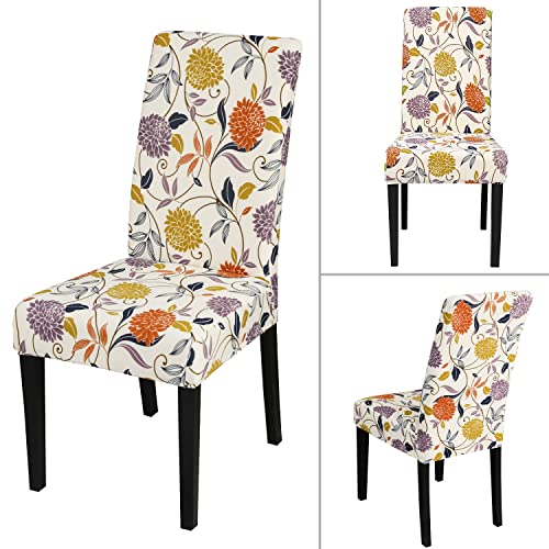 Pattern Chair Covers for Dining Room Set of 6