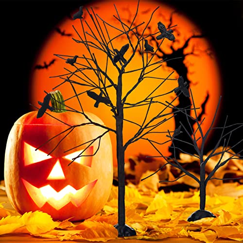2 Pcs Halloween Village Trees Halloween Village Accessories (2 Count)