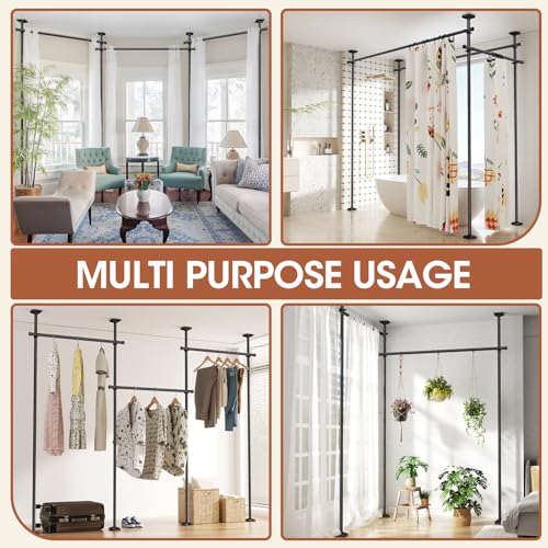 Room Divider Curtain Rod 4